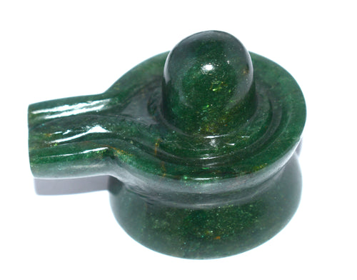 " Natural Green Aventurine Shivling - Spiritual Healing & Positive Energy" - {Weight- 288.30 Gram}